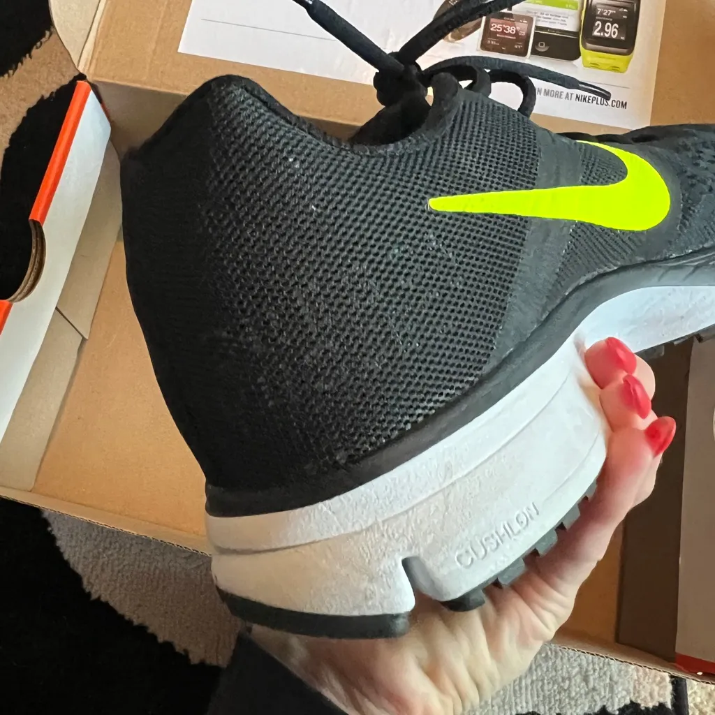 Nike Running Oregon Project Black and Lime Pegasus Running Shoes - Image 6