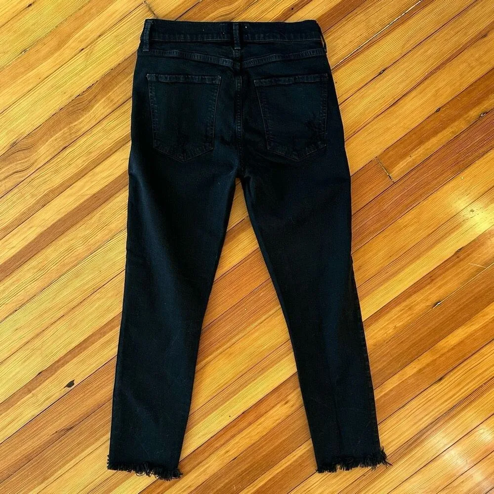AGOLDE Sophie High Rise Skinny Crop in Harlow Destructed Size 28 - Image 4