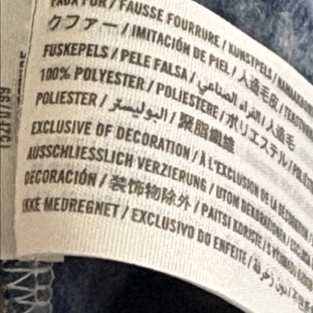 Abercrombie and Fitch A&F Blue Plaid Soft Sherpa Shacket Jacket Coat Size S - Image 8