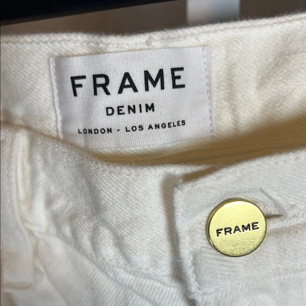 frame denim  Ivory Skirt - Image 2