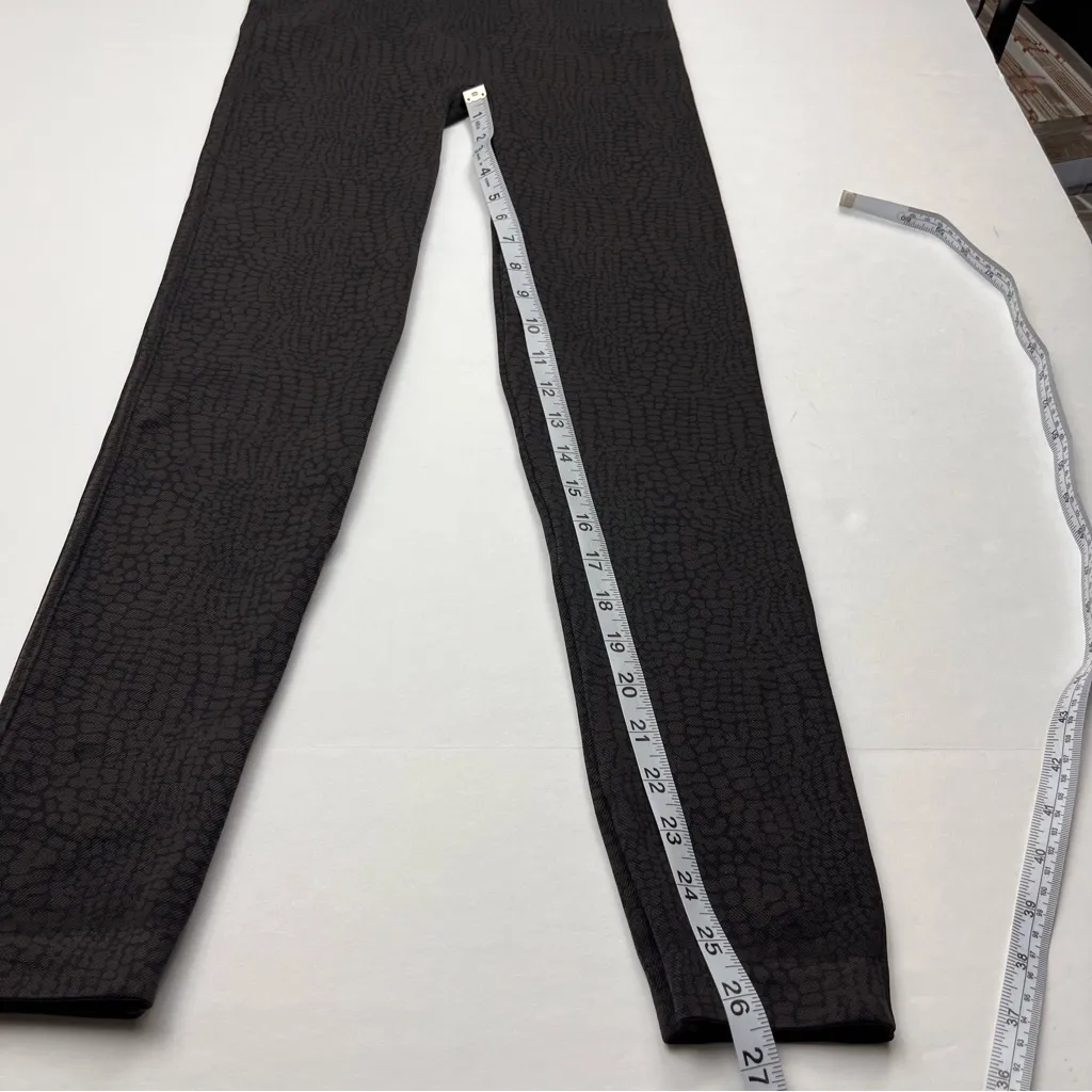 Spanx Womens Size XL Brown Animal Reptile Print Leggings‎ Stretch High Waist - Image 5