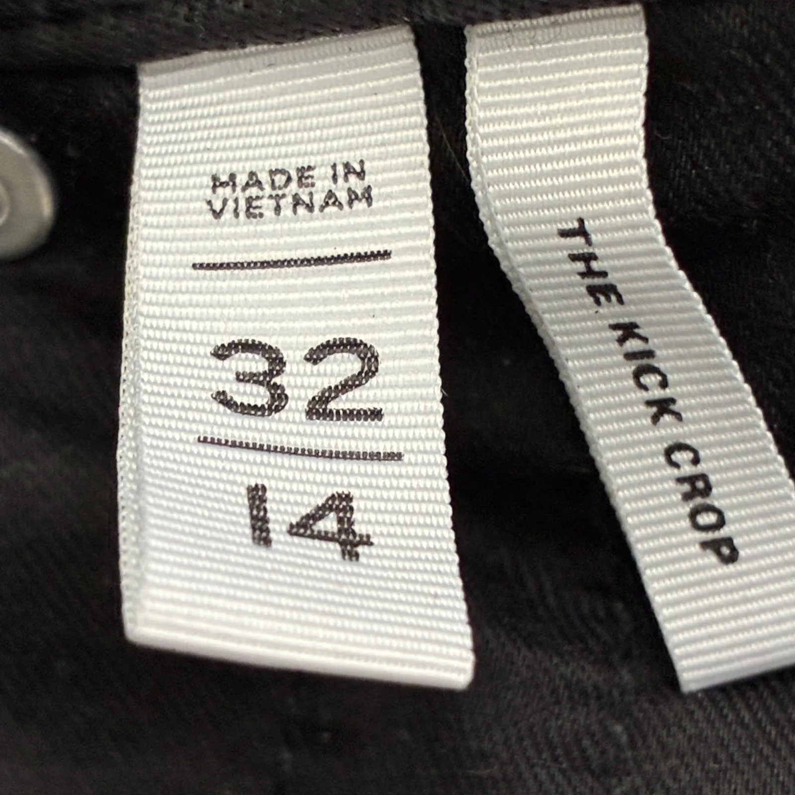 LOFT Kick Crop Faux Leather Pants Black Size 14 - Image 6