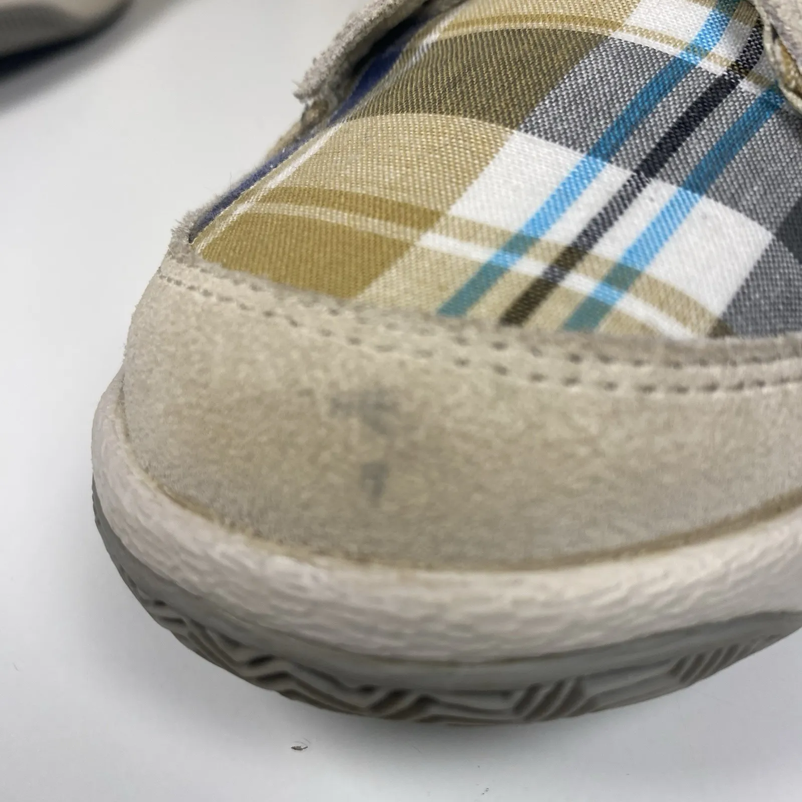 2009 Nike Blazer Mid Women Size 9 313722-224 Khaki Blue Plaid RARE‎ - Image 13