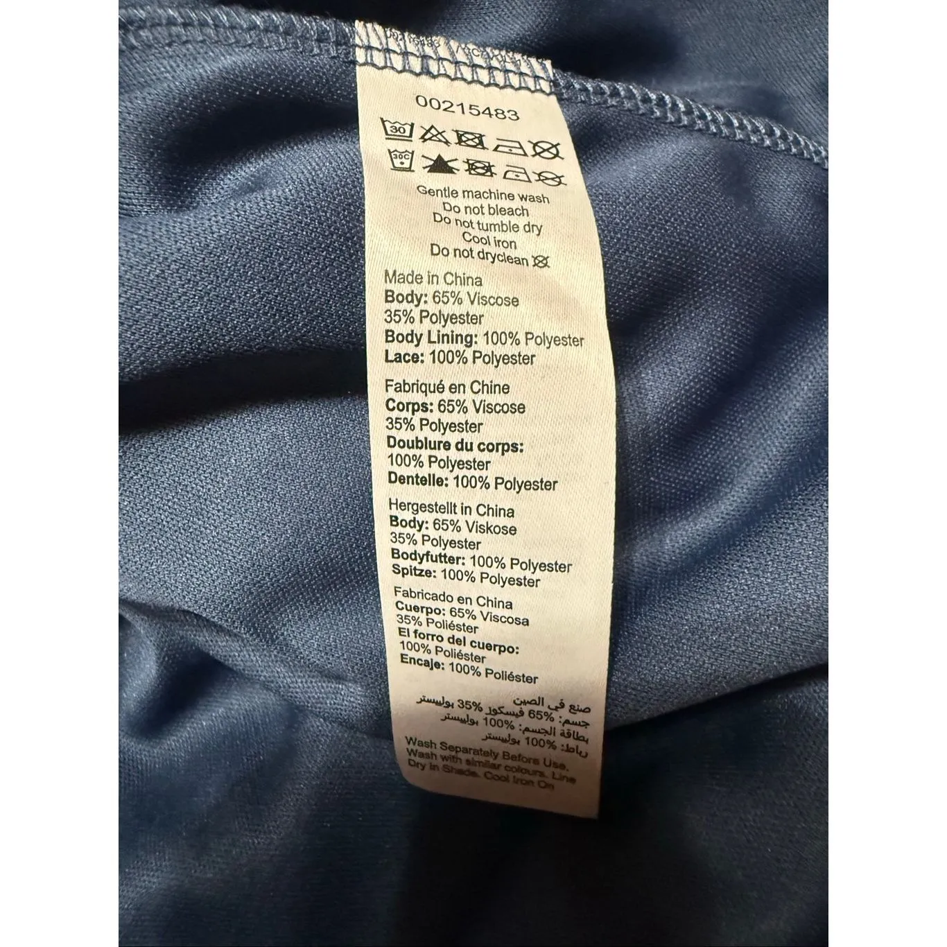 Avenue  Womans Crochet Blouse Blue Sz 22/24 NWT - Image 5