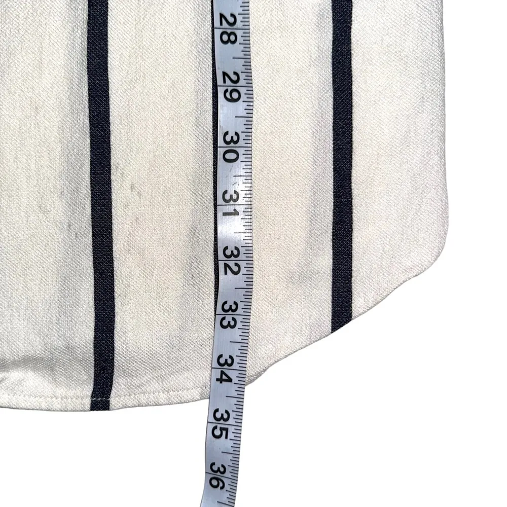 Alice + Olivia Payton Stripe V-Neck Sleeveless Button Down Belted Dress 8 - Image 8