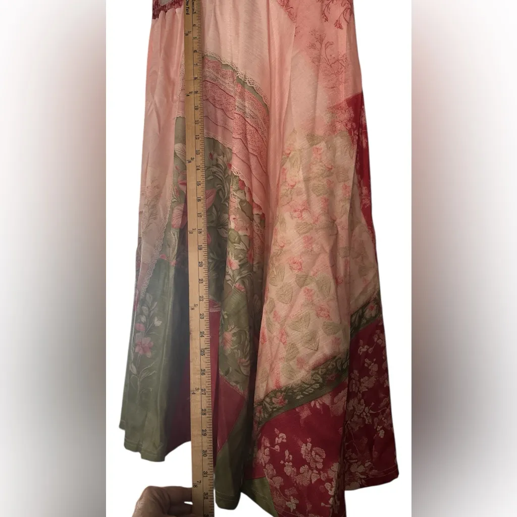 NWT Floral Boho Patchwork print long skirt
Size L Size L - Image 6