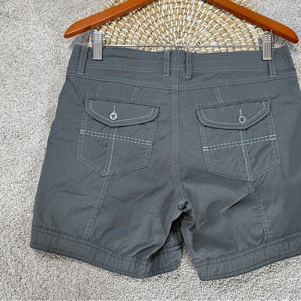 Kuhl Women’s Kontra Breathable Shorts Cargo 6” Mid Rise Outdoor Hiking in Gray 8 - Image 7