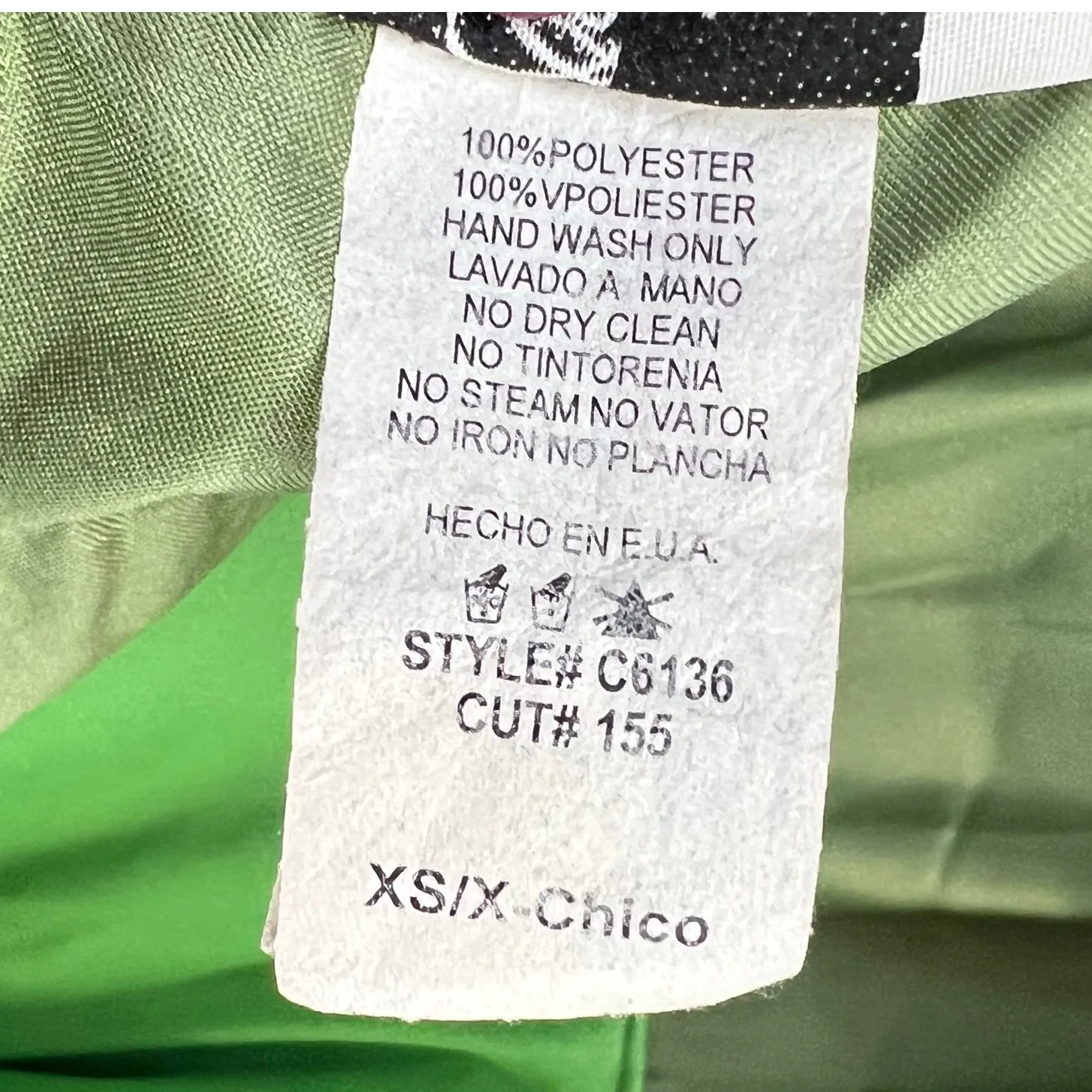 Vintage Y2K Cumbia Dress XS Green Satin Black Mesh Goth Fairycore Party Whimsy - Image 16