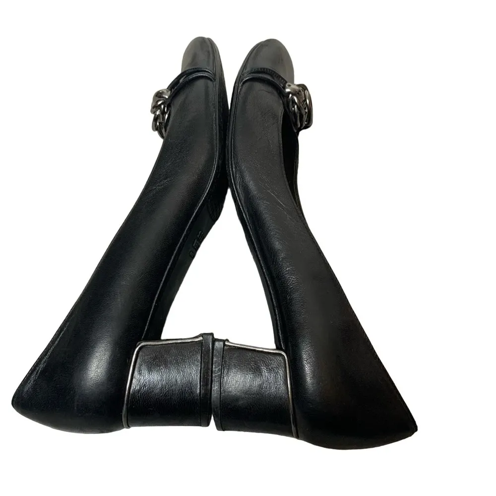 Stuart Weitzman caged heel chain link loafer - Image 2