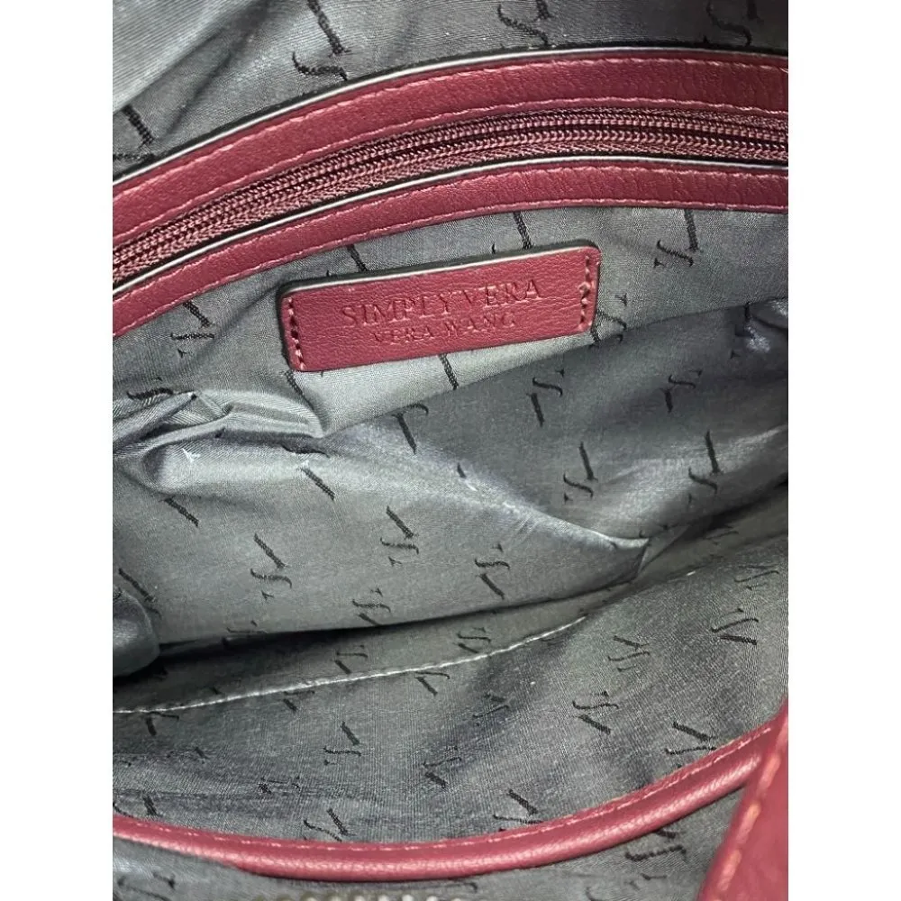 Simply Vera Vera Wang Red Medium Crossbody Bag - Image 10