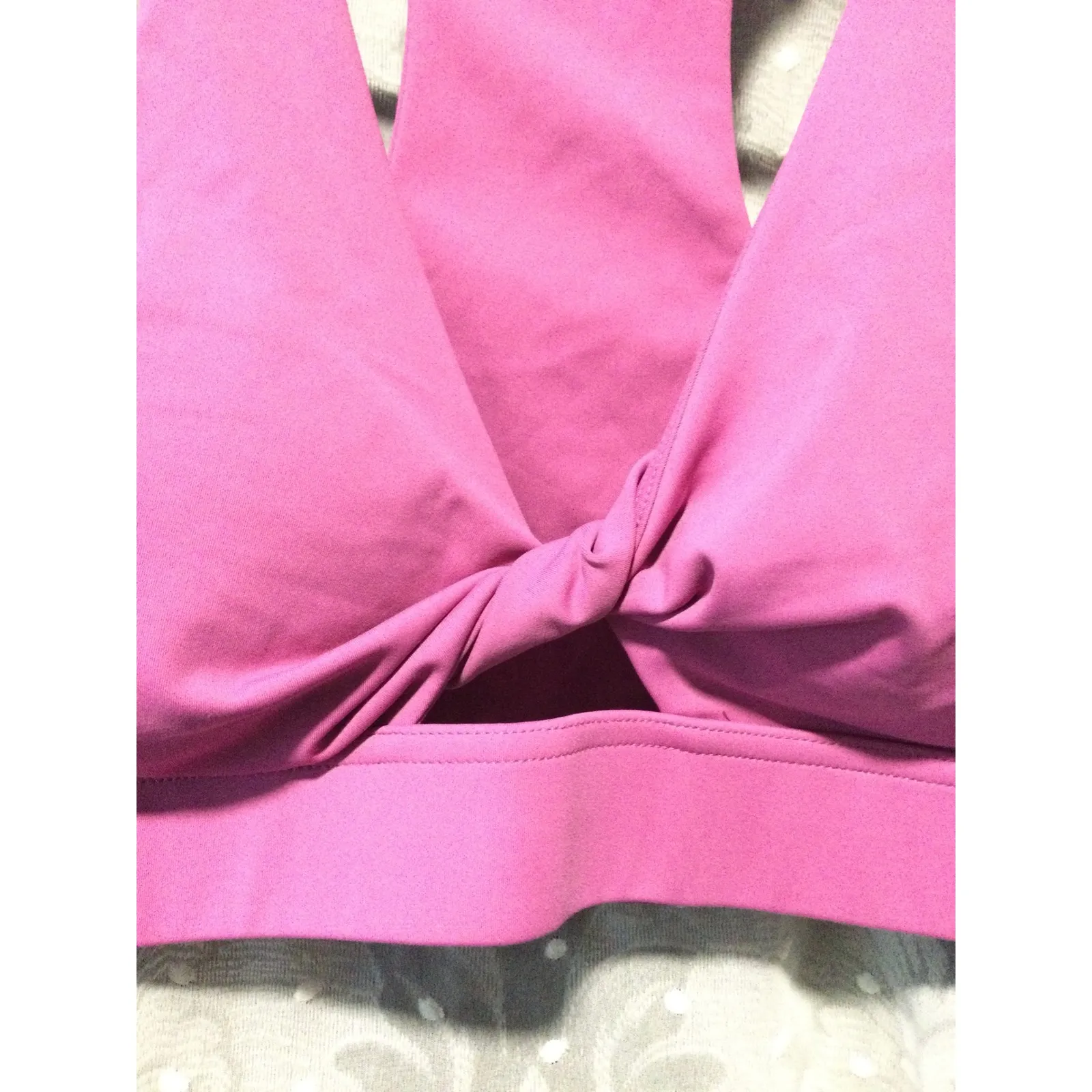 RSQ Pink‎ Twist Front Sports Bra Workout Gym Activewear Womens Size XL - Image 3
