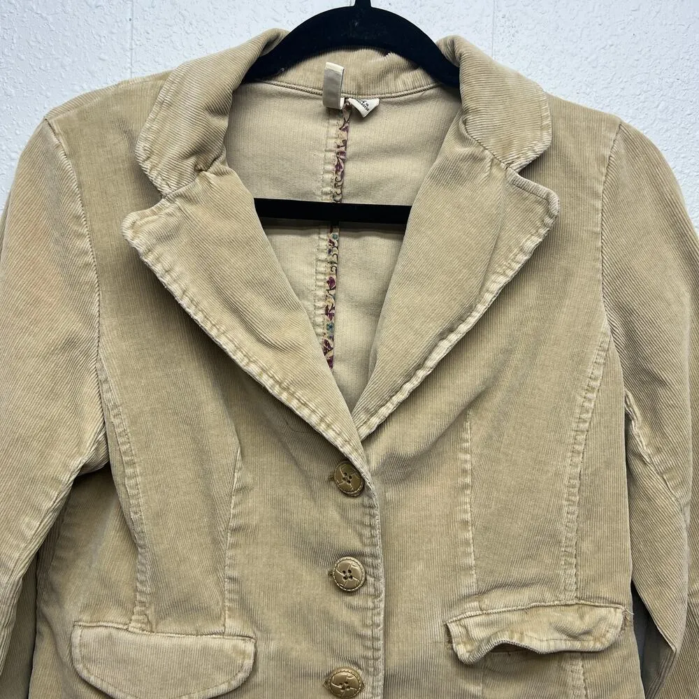 St. John's Bay Y2K Retro Vintage Grunge Chic Corduroy Womens Jacket MP Stretch - Image 5