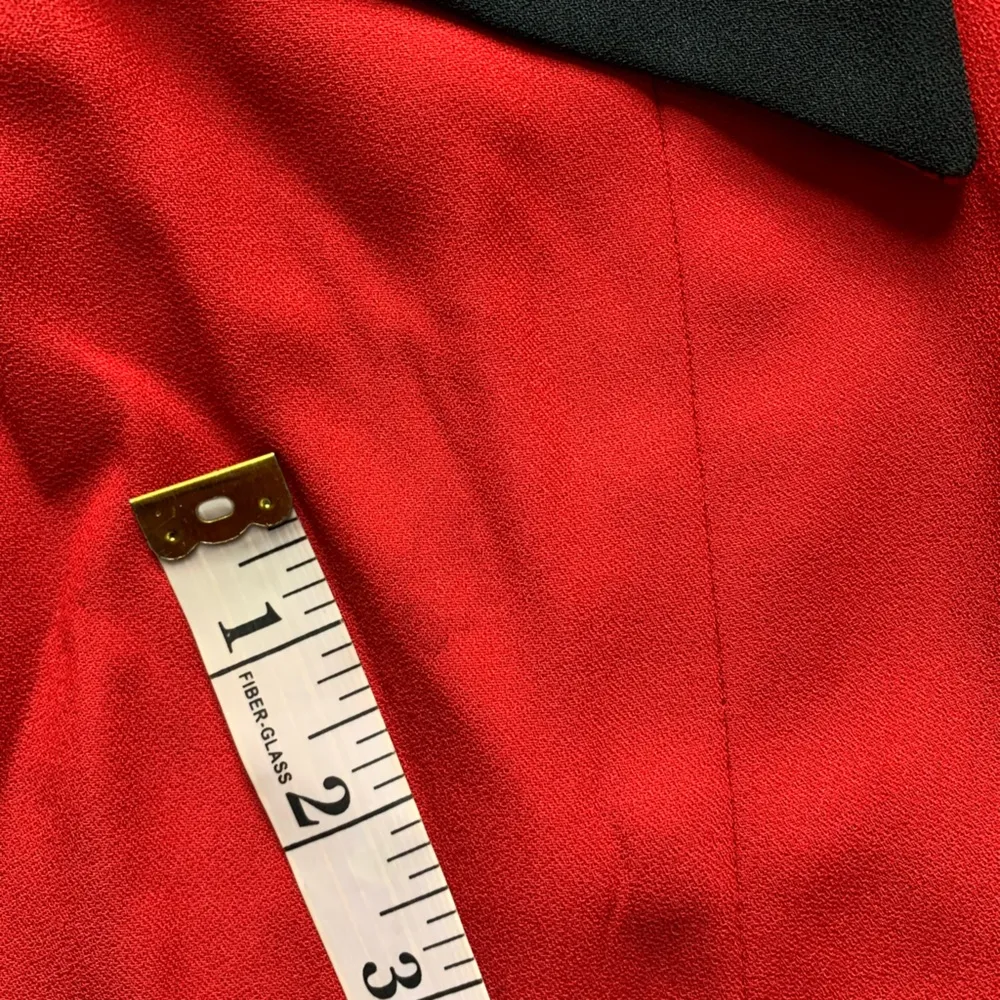 Corey B. New York Red Silk Trimmed Zip Up Blazer 8 - Image 7