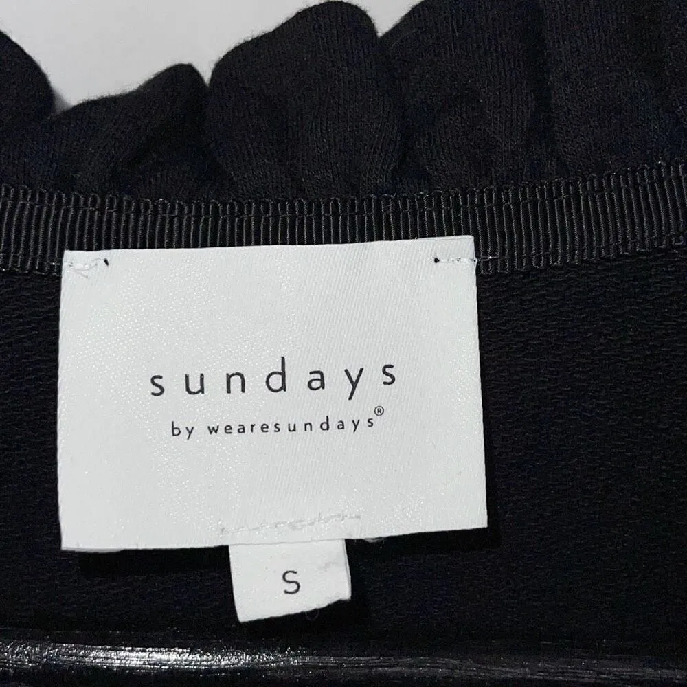 Sundays Womens June Flutter Sleeve Ruffle Tiered Mini Dress Black Size Small‎ - Image 7