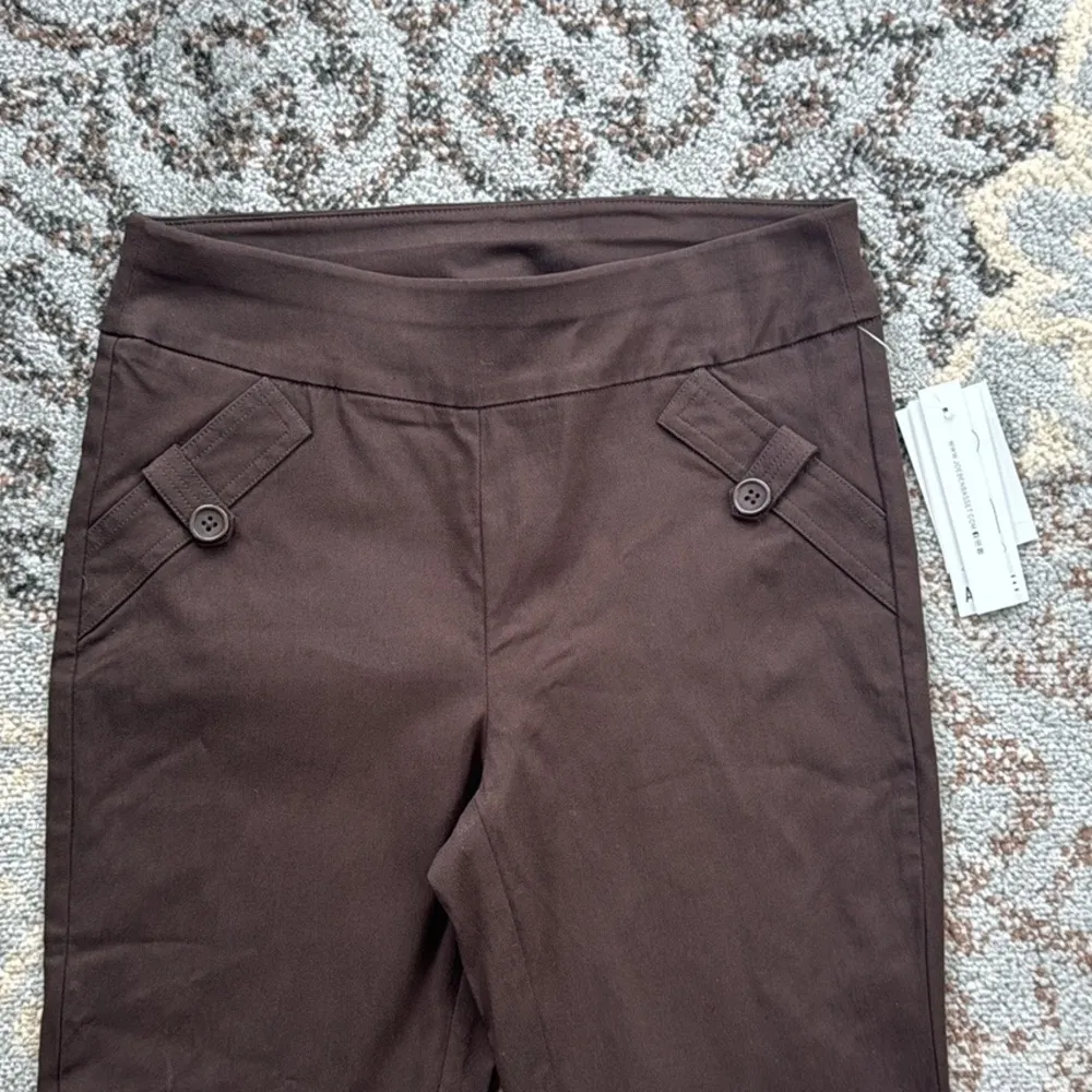 Joe B Solid Millennium Ankle Pant Espresso Brown Small - Image 2