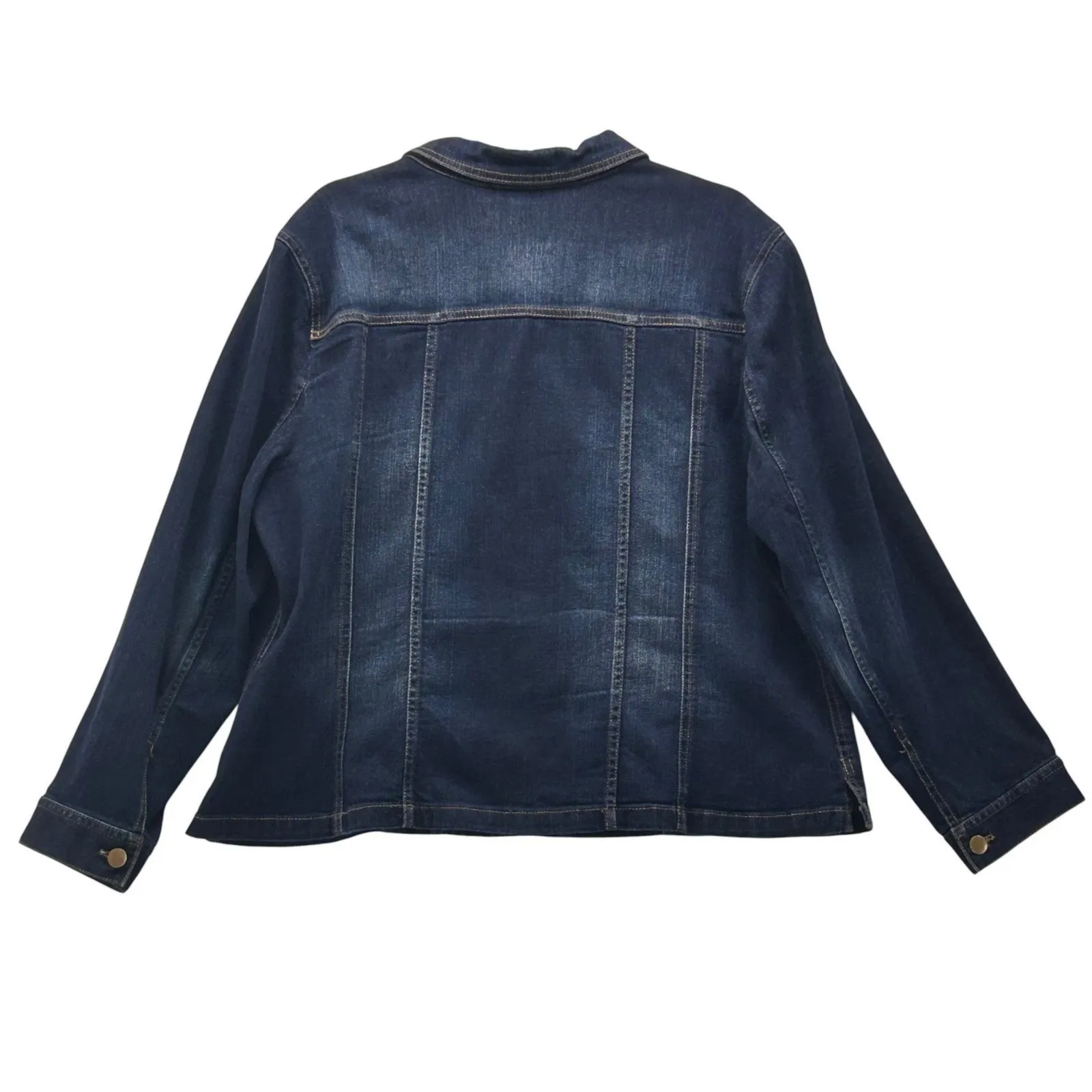 J Jill Denim Jean Jacket Blue XLP Size undefined - Image 2