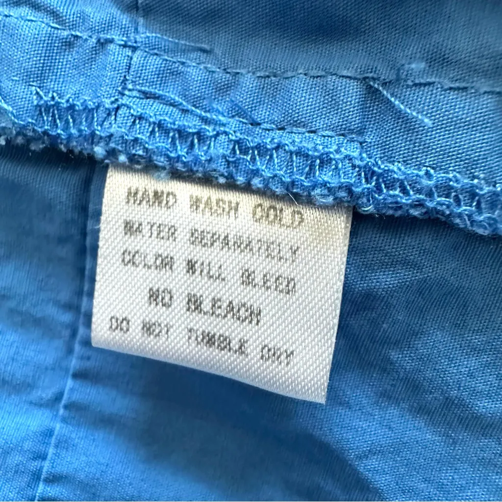 PINCH Royal Blue Ruched Tank Midi Dress Milkmaid Cottagecore Size L Size L - Image 12