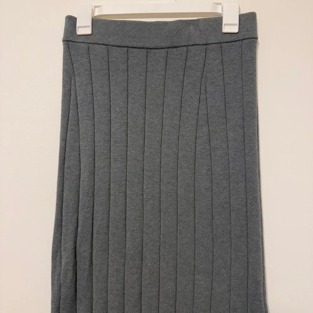 Peruvian Connection 100% Pima Cotton Maxi Skirt Size Medium Ribbed Knit - Image 3