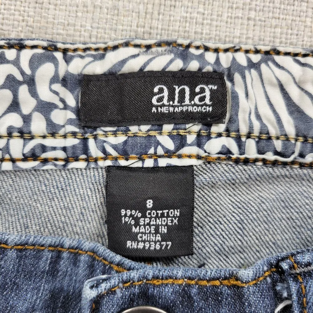 Ana A New Approach Womens Jeans Size 8 Blue Modern Bootcut Medium Wash Denim - Image 5