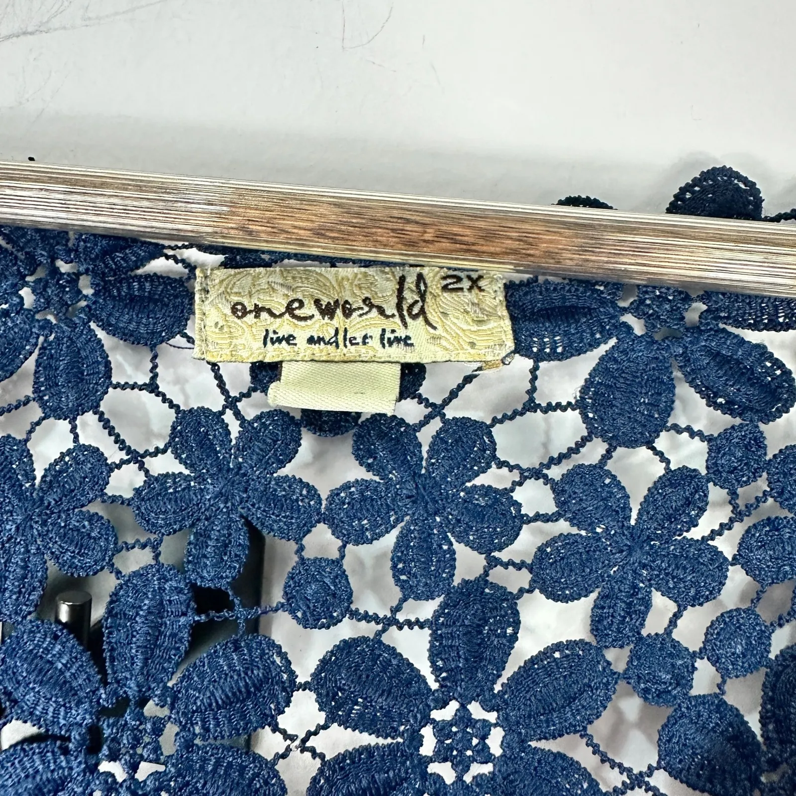 OneWorld Boho Midi Dress Womens Plus 2X Paisley Patchwork Indie Hippie Festival - Image 3