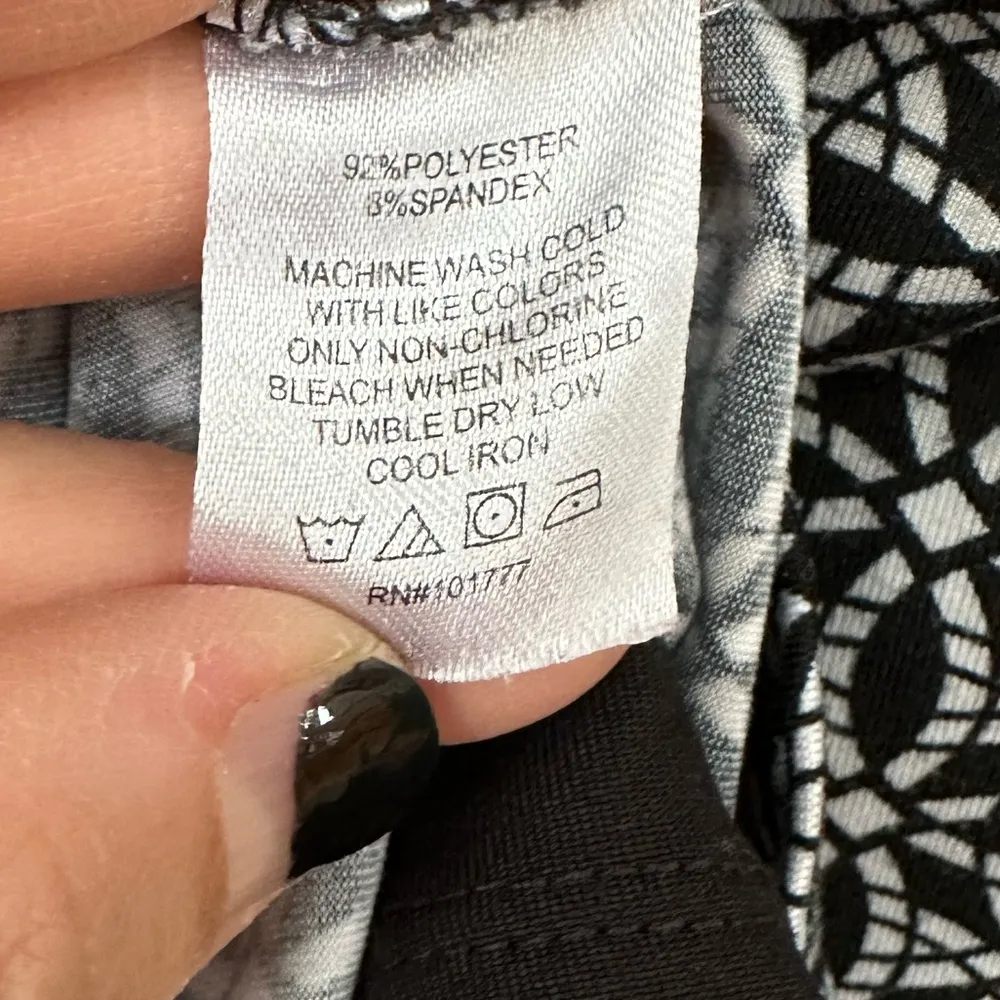 Soybu Womens Printed Athletic Skirt, Shorts Underneath, Black & White, Pull On - Image 4