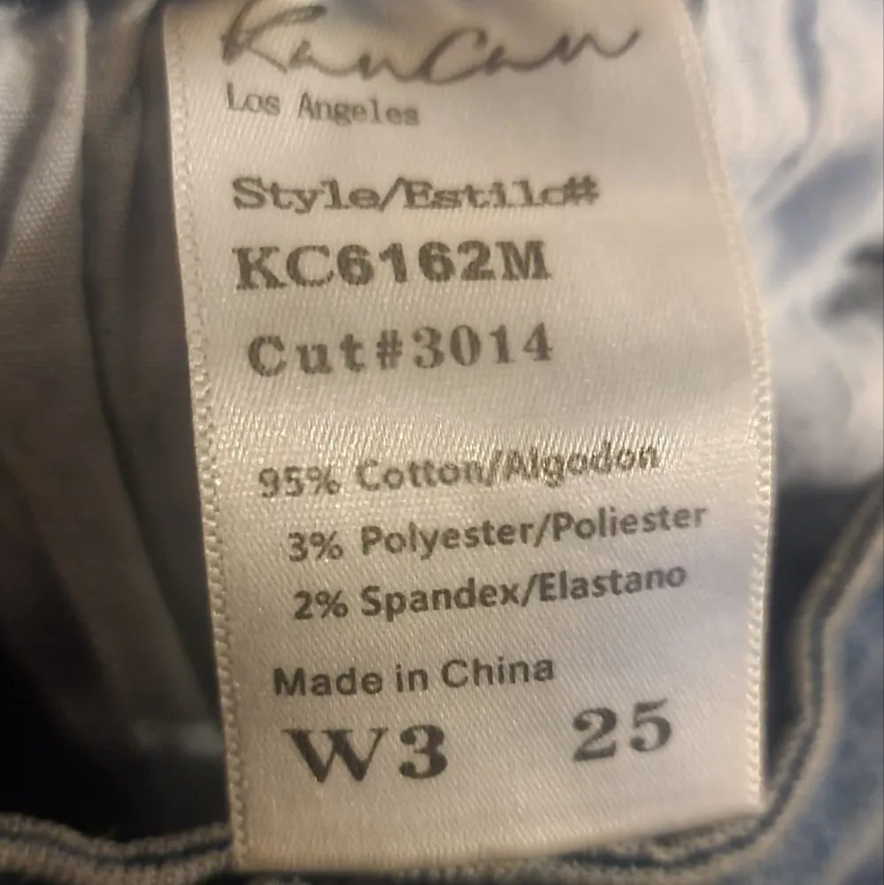 KanCan Sharon Distressed Raw Hem Moto Skinny Ankle Jeans 25 Blue - Image 5