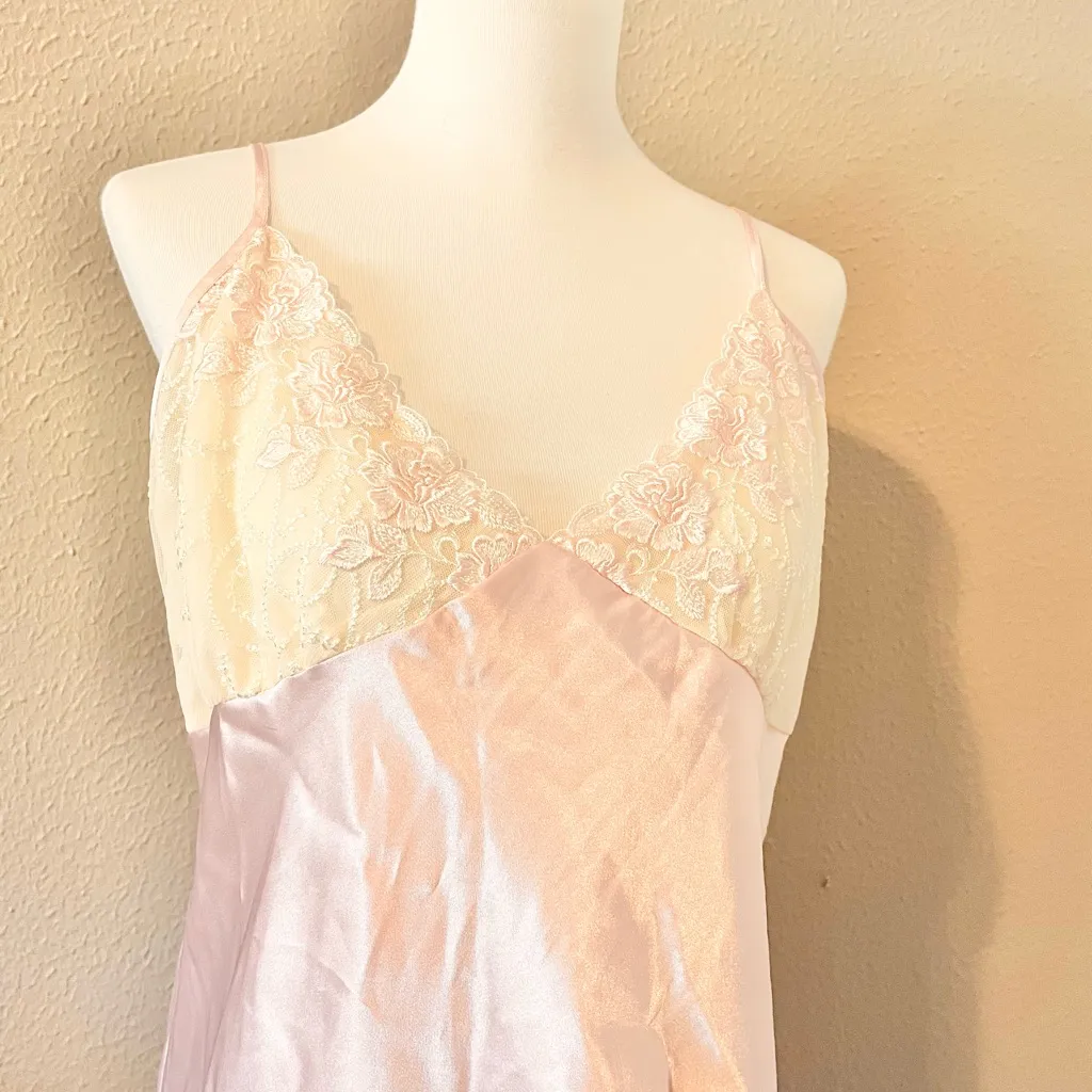 Valerie Steven’s Baby Pink Lace Mini Slip Dress - Image 4