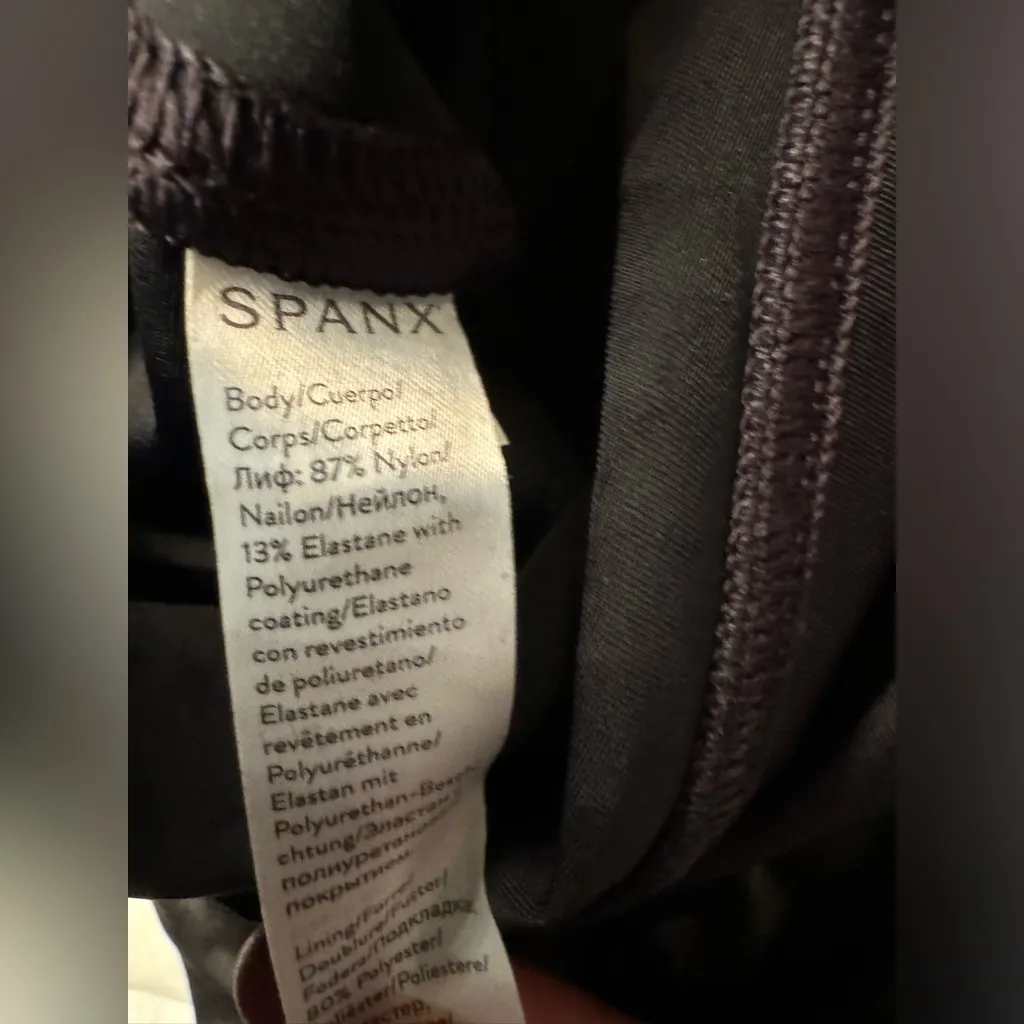 SPANX Faux Leather Camo Legging In Black Women’s Nylon Size XS - Image 12