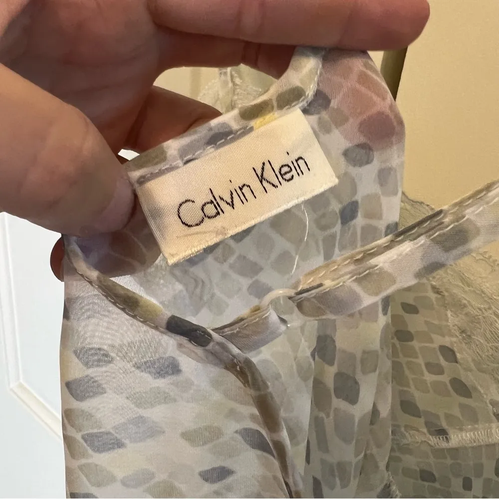 Calvin Klein Sheer Long Slip Dress - Image 6