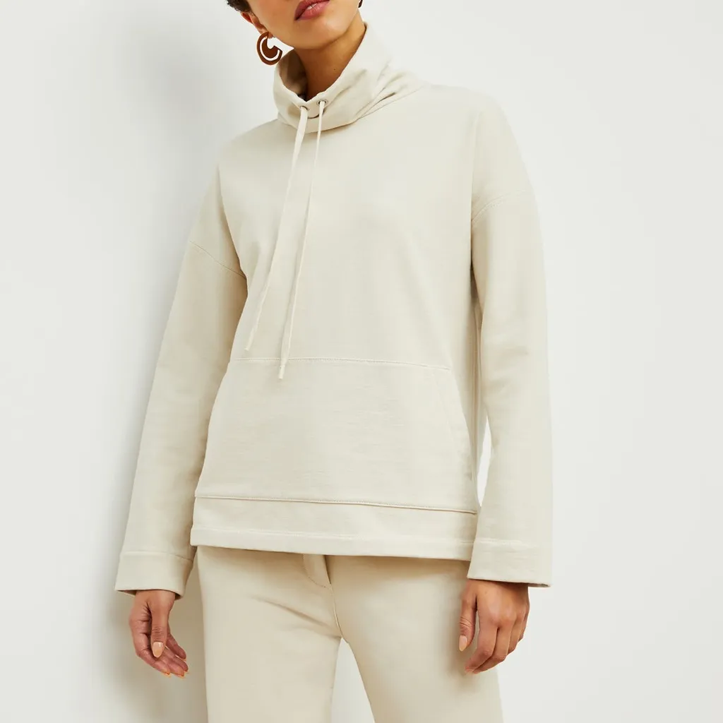 MM LaFleur Harris Cowl Neck Pullover‎ Beige Cream Sweatshirt Medium - Image 13