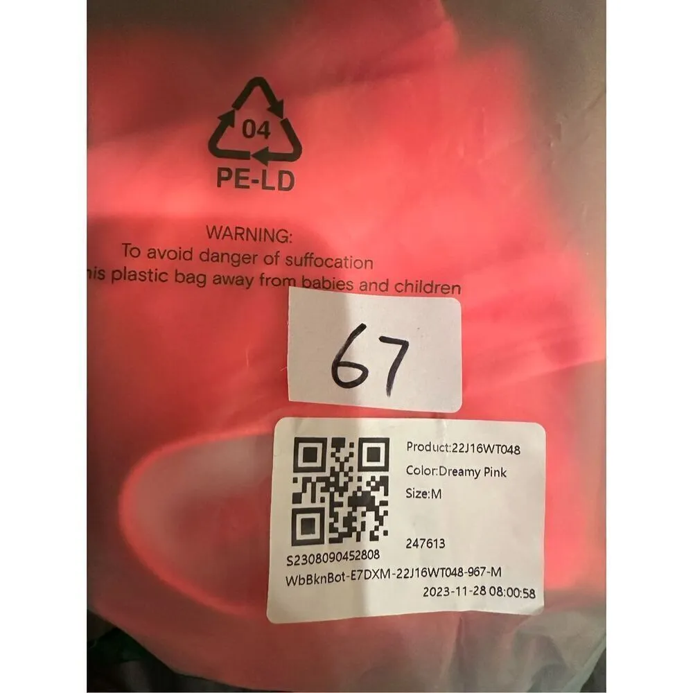 Size M Halara Crossover Bikini Bottom in Dreamy Pink - Image 7