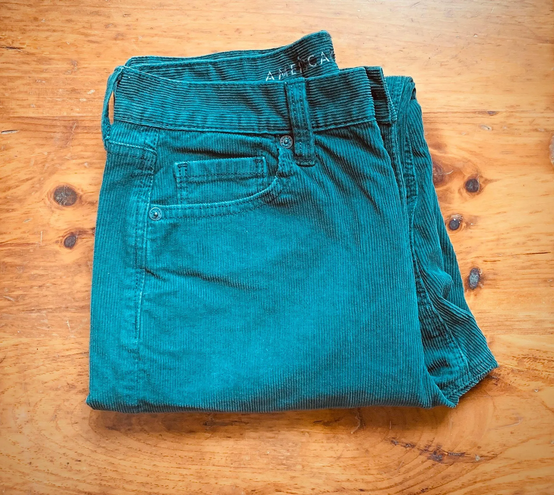 American Eagle Green Corduroy Pants  - Image 3