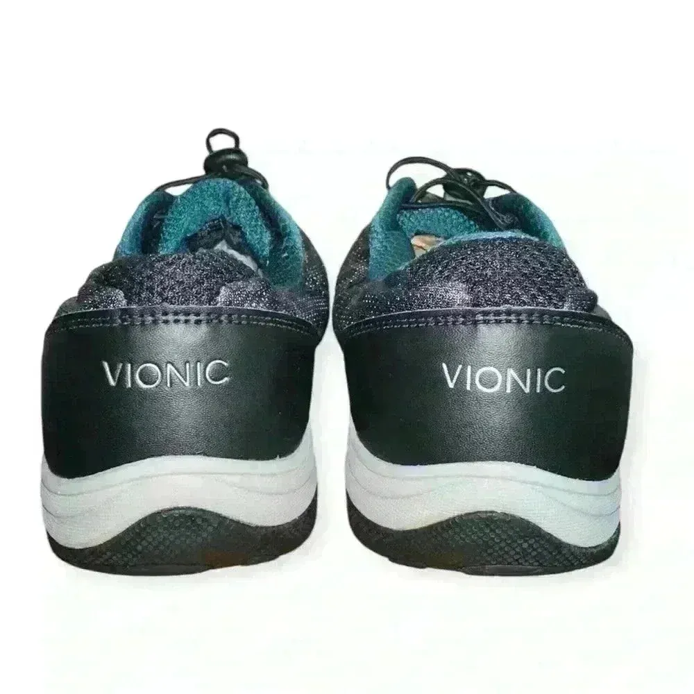 Vionic Shoes Women 9 Neptune 9003 Black Leopard Arch Support Sneakers - Image 3