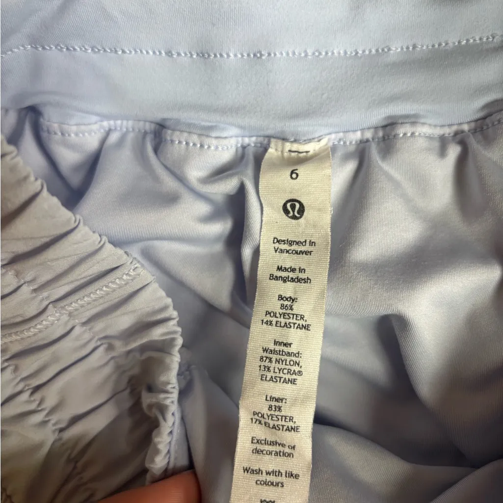 Lululemon Hotty Hot High-Rise Lined short 2.5” in serene blue - Image 7