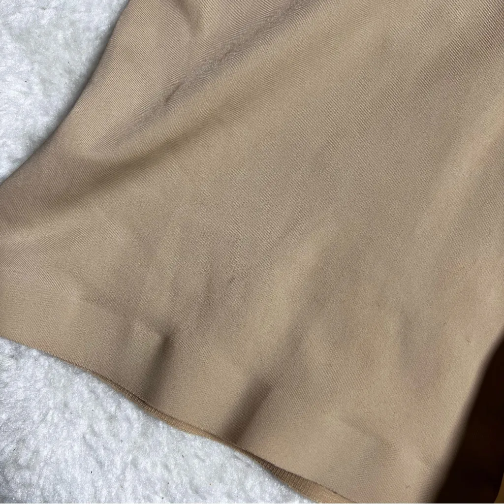 Under Where? High Waist Tummy Control Shapewear Shorts Tan Size L - Image 7