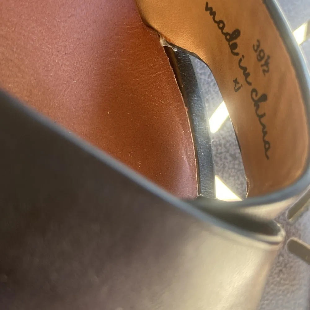 JOIE Rana Ankle Wrap Strappy Low Heel Leather Sandals Size 39 1/2 - Image 9