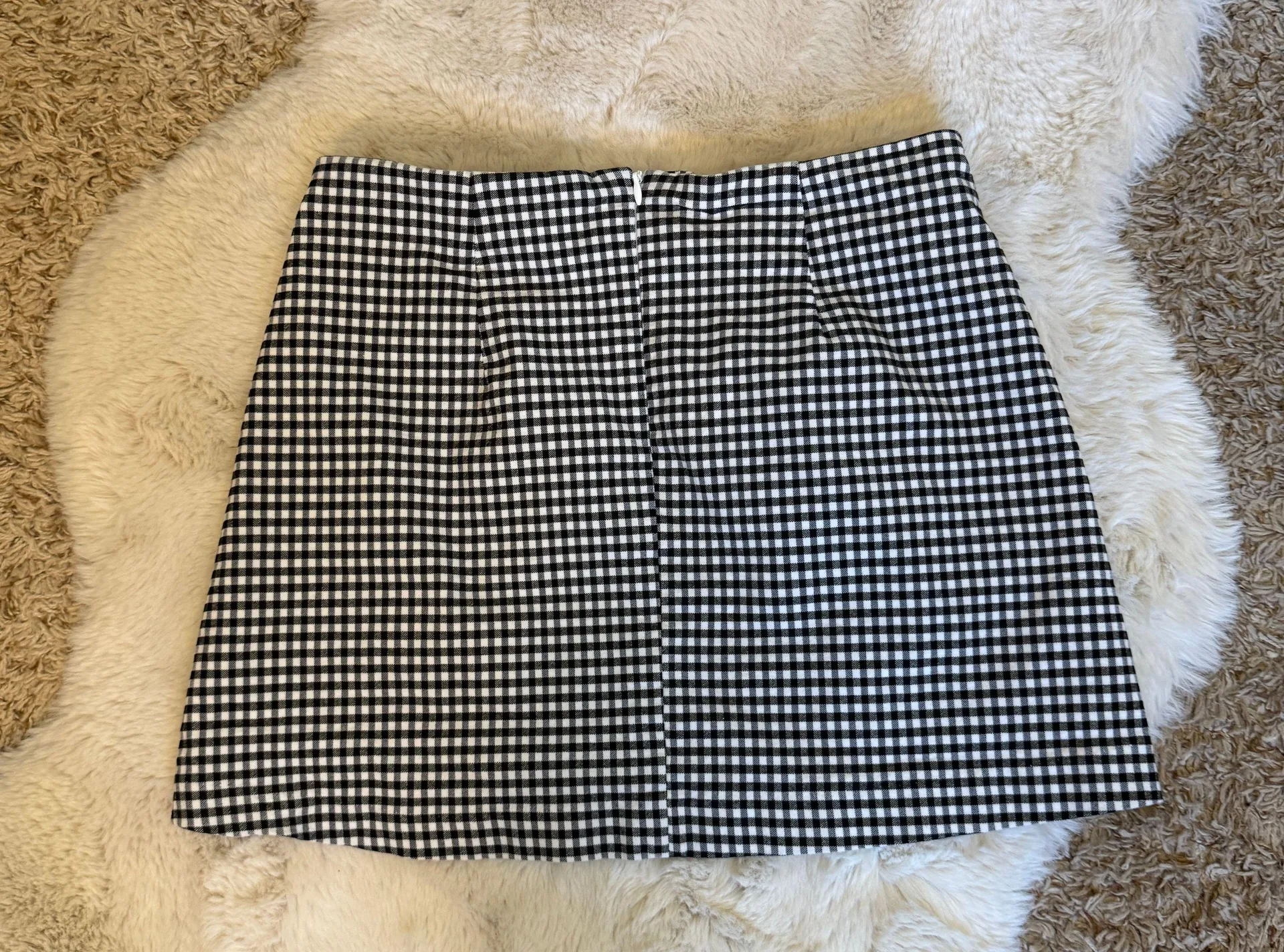 Gingham Checker Mini Skirt - Image 6