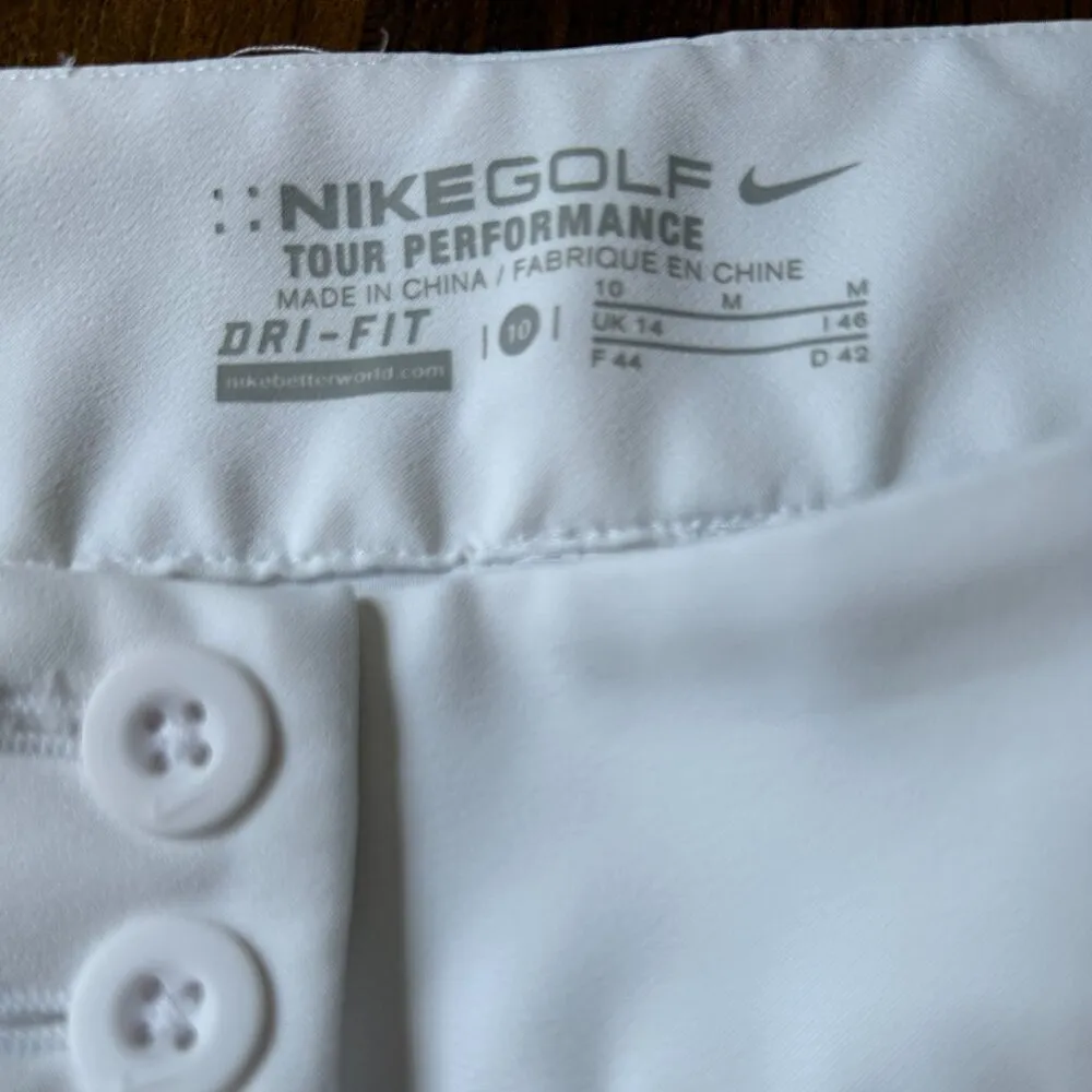 nike golf tour performance dri-fit white pants women size 10 ankle length NWOT - Image 5