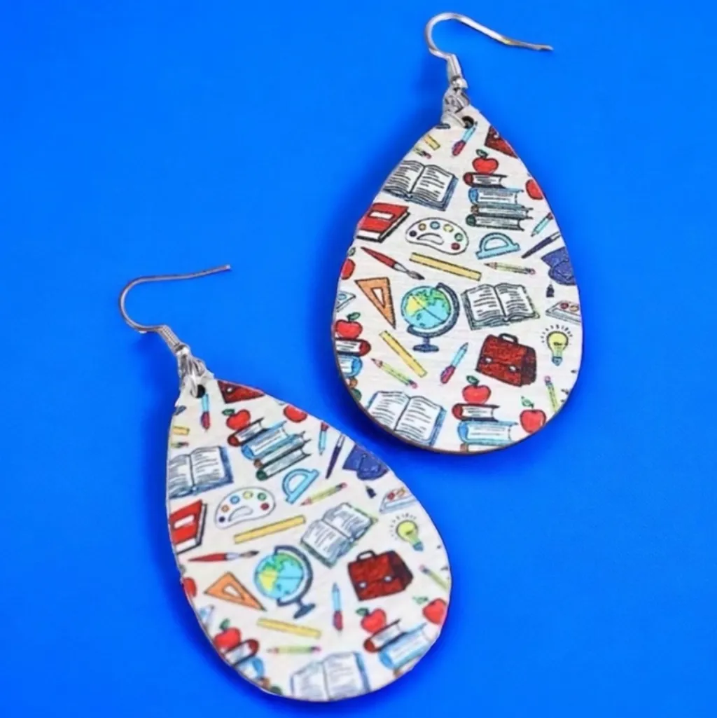 1pair‎ School Theme Waterdrop Shaped Double - Image 2