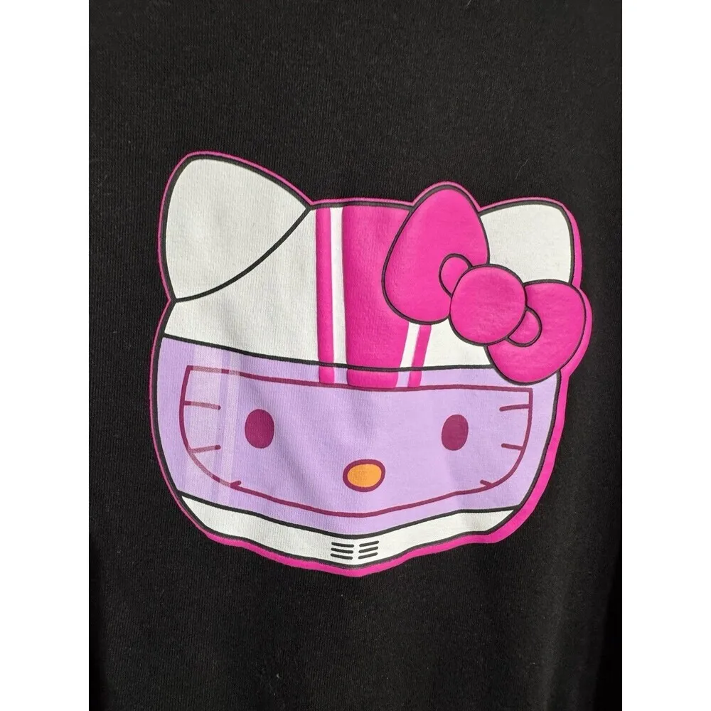Sanrio HELLO KITTY AND FRIENDS TOKYO SPEED Pullover SWEATSHIRT Black XL - Image 5