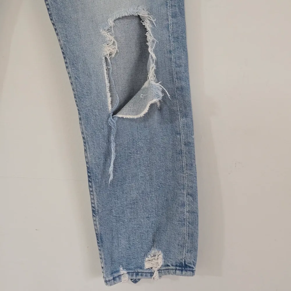 Mother Seperior The Tomcat High Rise Button Fly Straight Leg Ankle Jeans Size 26 Blue - Image 6