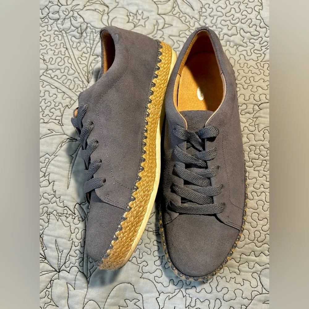 DR. SCHOLL’S Sunnie Lace Sea Breeze Blue Washed Leather Comfort Sneaker ~ 9 - Image 3