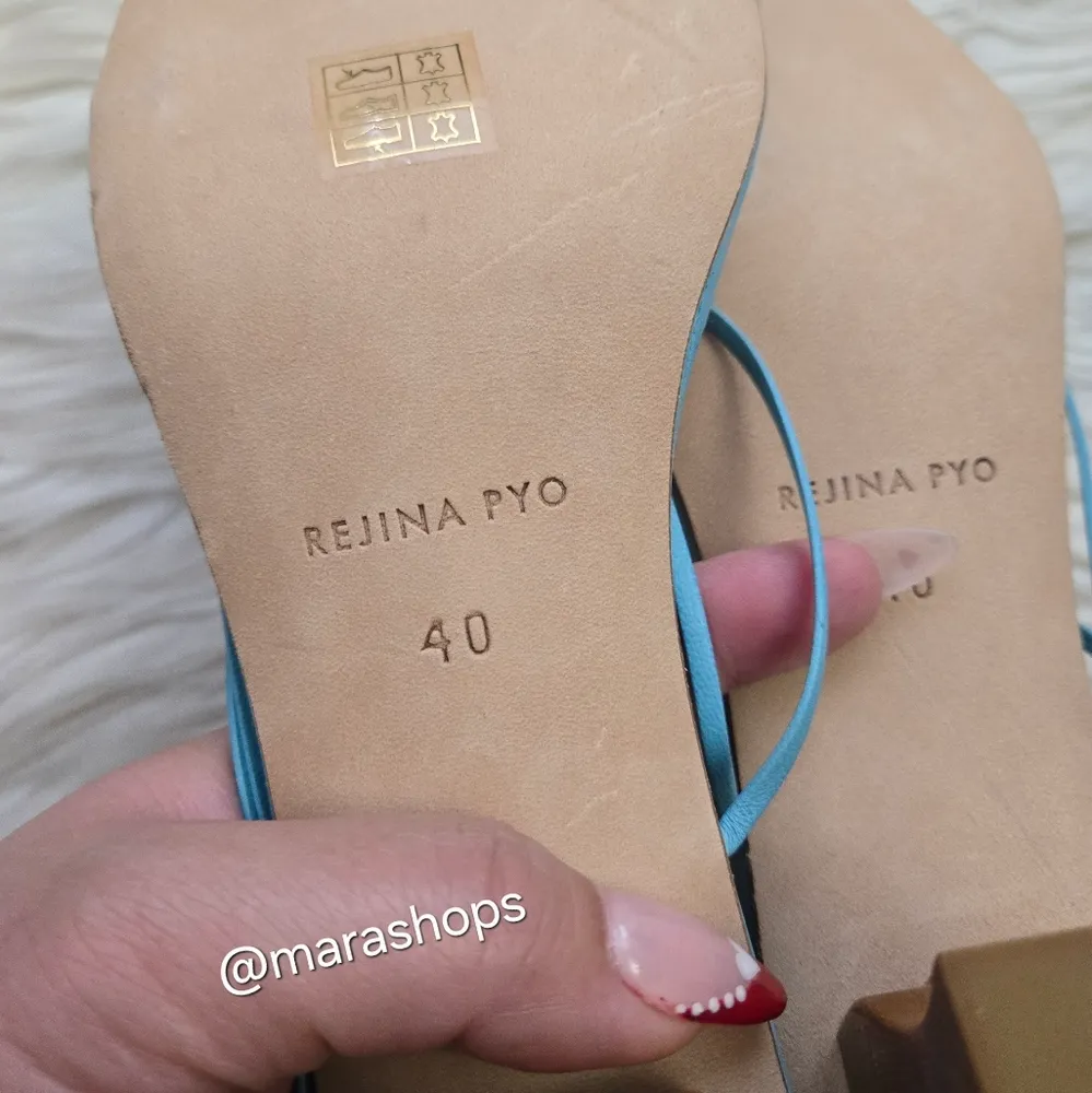 Rejina Pyo Wave Harley Sandal in Jewel Blue Size 9 - Image 7