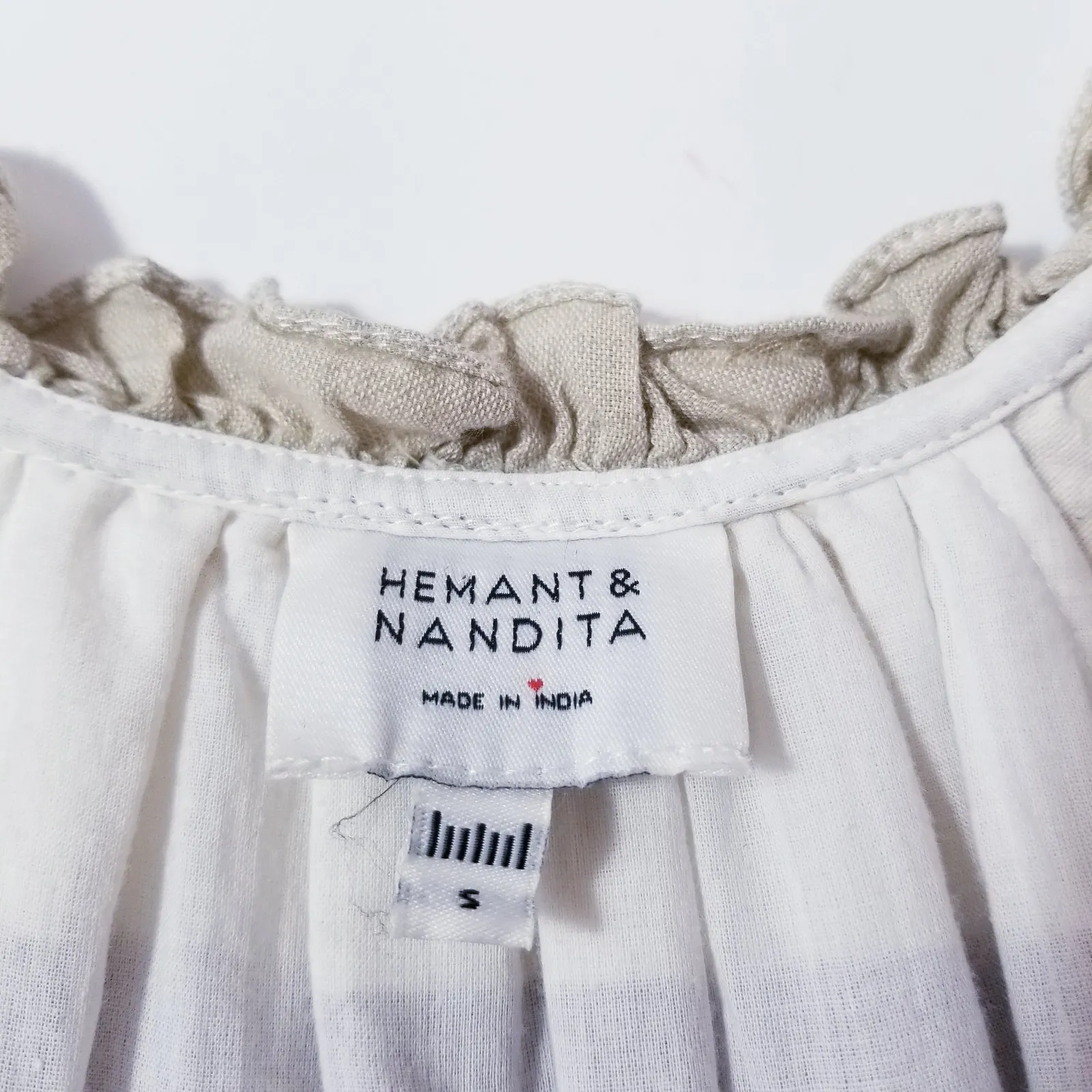 Anthropologie Hemant & Nandita Shimmer Embroidery Bohemian Dress - Image 2