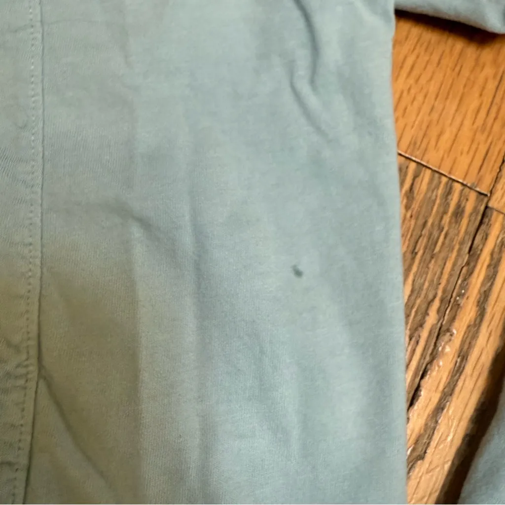 WE THE FREE PEOPLE Slouchy Oversized Light Blue Mock Neck Long Sleeve size Small - Image 4