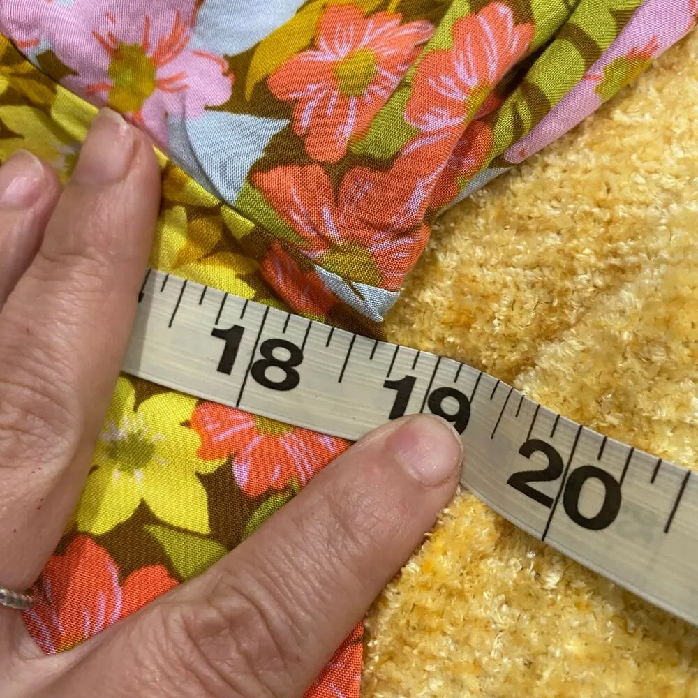 Billabong Beach Floral Puff Sleeve Beachy Daze Blouse Size Large - Image 10