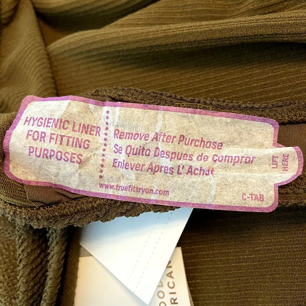 Good American Always Fits Good Waist Cheeky Bikini Bottom Crinkle Mocha 2XL/3XL - Image 5