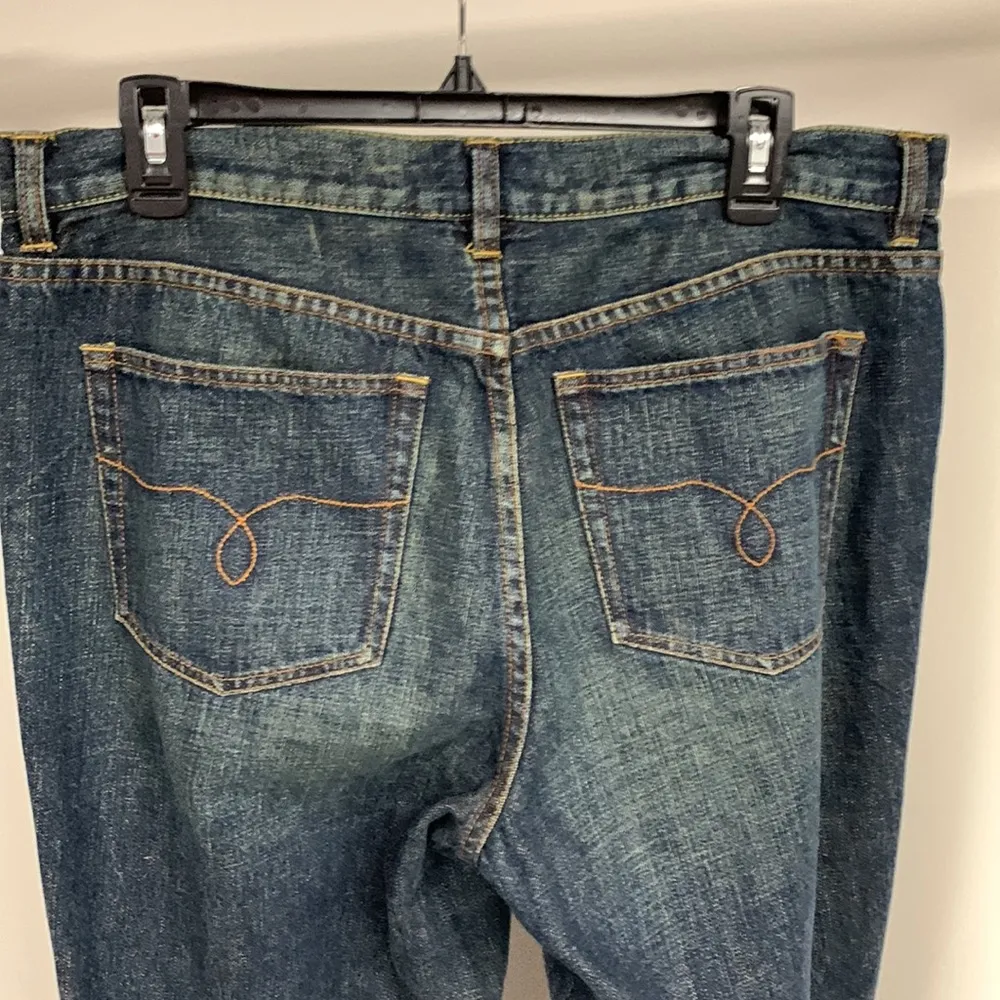 Vintage Lauren Ralph Lauren Flared Jeans with Suede Pockets Size 12 - Image 4