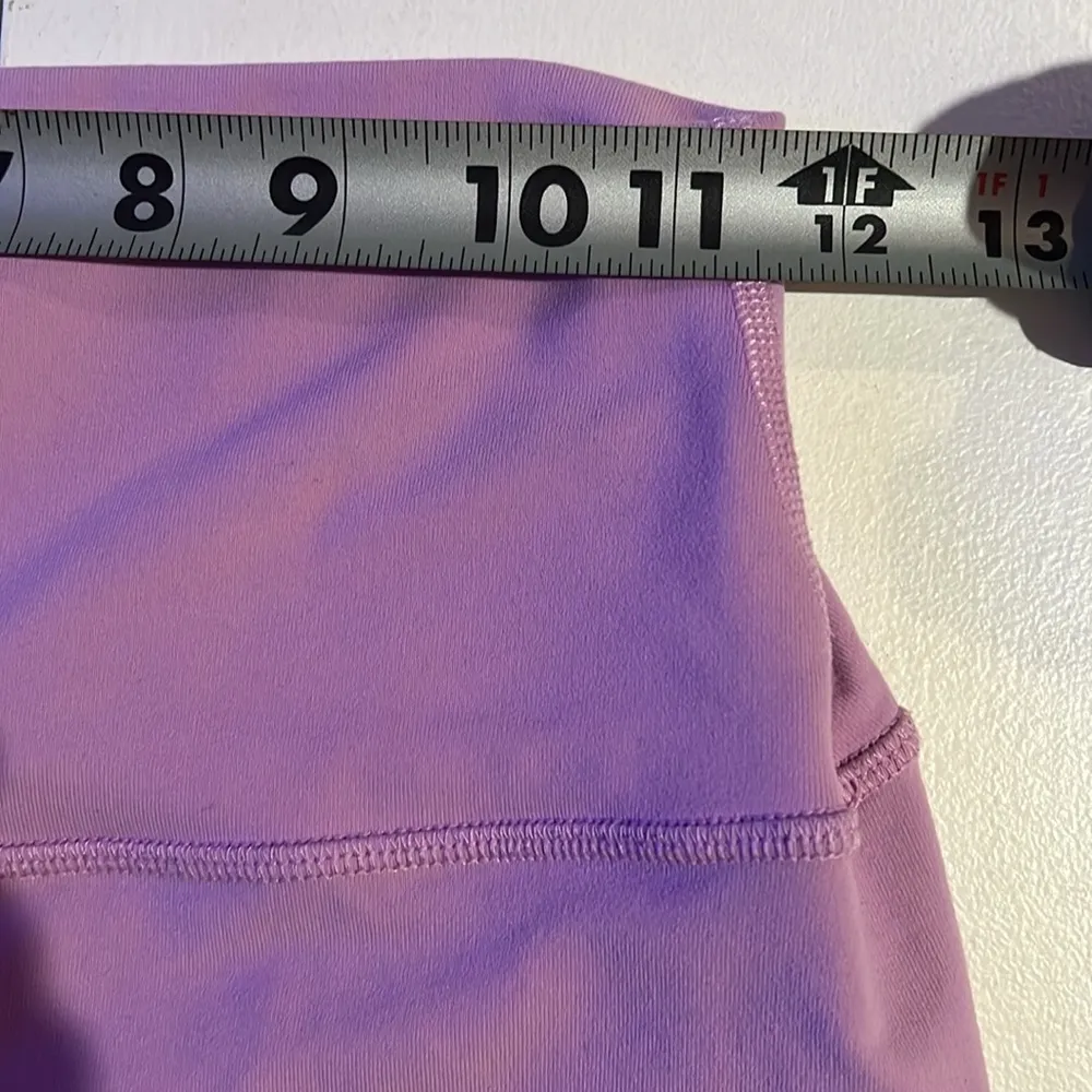 ALO Yoga Purple Bike Shorts High-Rise Seamless - Image 4