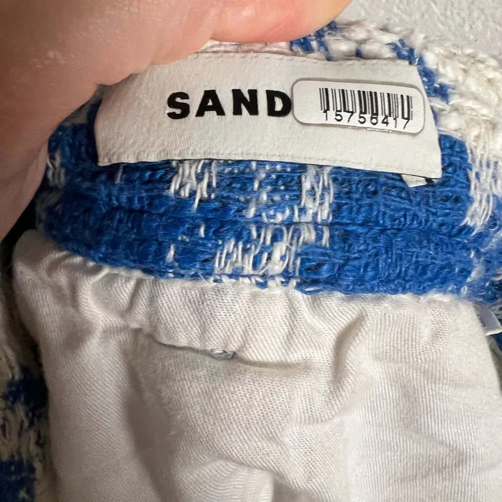 Sandro Sixtine Houndstooth Flounce Mini Skirt Size 6 - Image 7